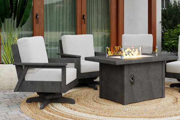 CR Plastics - 48" Rectangular Fire Table