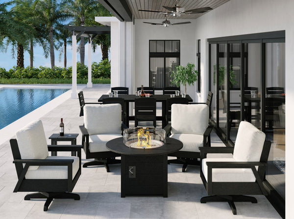 CR Plastics - 46" Round Fire Table