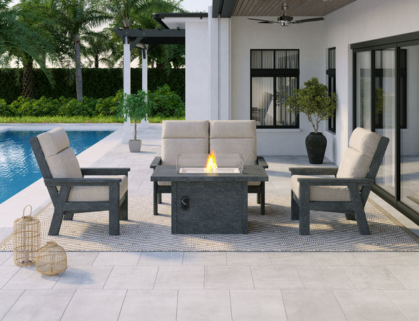 CR Plastics - 48" Rectangular Fire Table