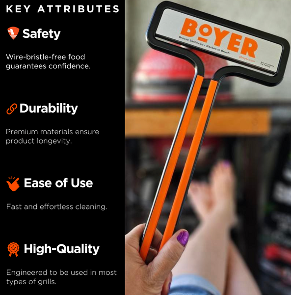 Boyer Brush™ – The Safest Grill Brush