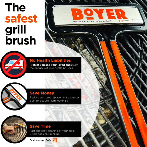 Boyer Brush™ – The Safest Grill Brush