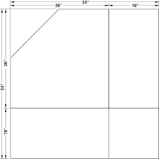 54" Corner Modular Hearth Pad