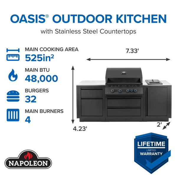 OASIS™ 300 Outdoor Kitchen with Countertops - 700 Series 32"
