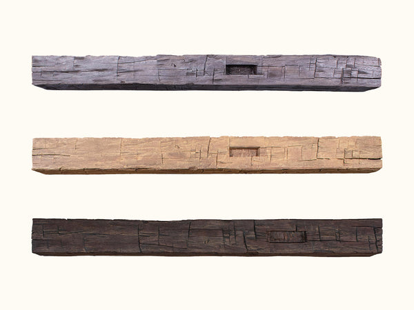 Hewn Mortise Beam, Non-Combustible Mantle