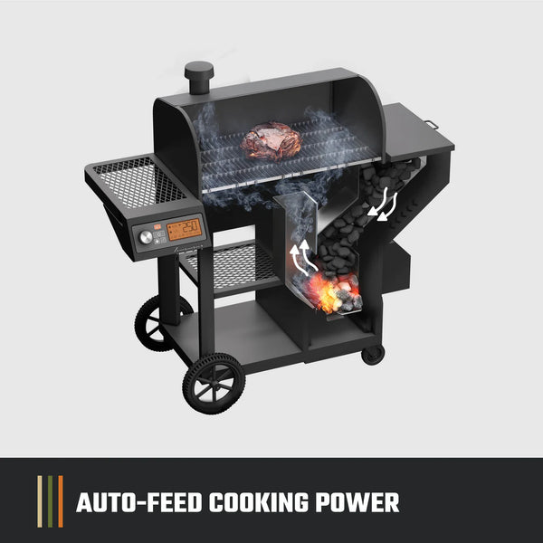 Oklahoma Joe Tahoma 1200A DLX Auto-Feed Charcoal Smoker & Grill (Wi-Fi)