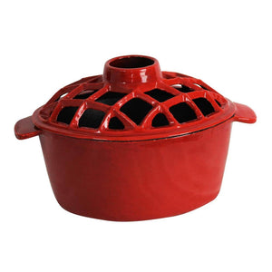 Lattice Top Enamel Steamer/Humidifier